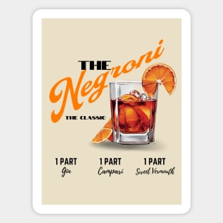 Negroni the classic cocktail Magnet